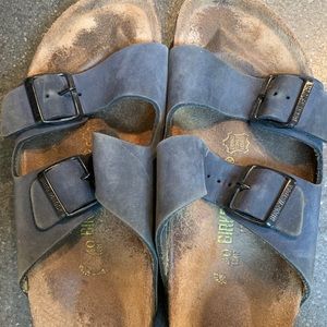 Navy Birkenstock size 40